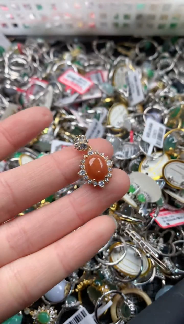 银S925镶嵌戒指翡翠333        1