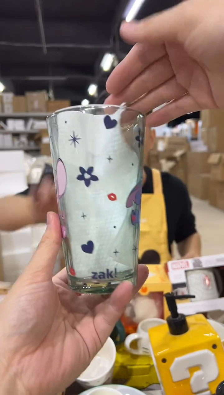 瓷片史迪仔玻璃杯