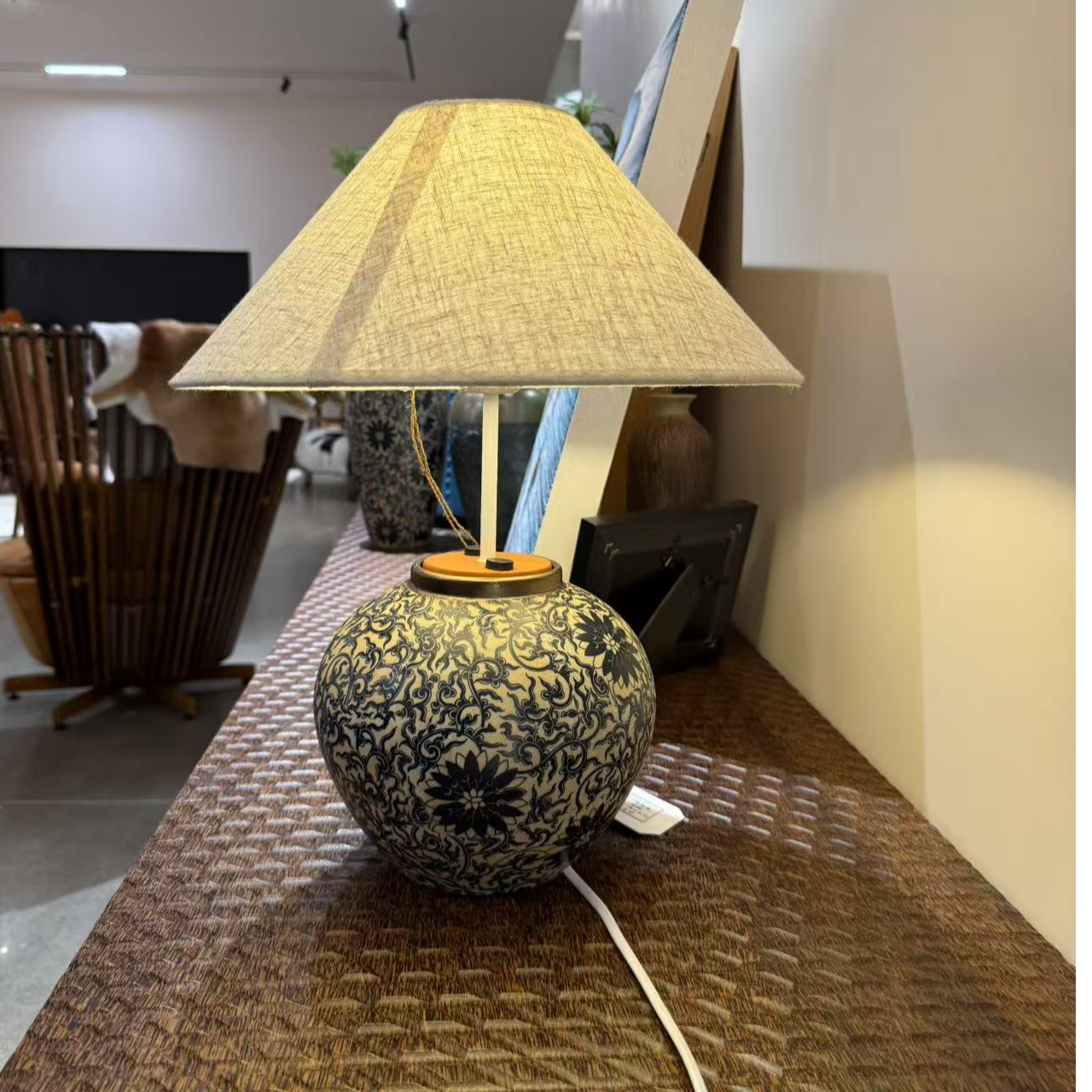 陶瓷加布艺台灯（氛围灯）