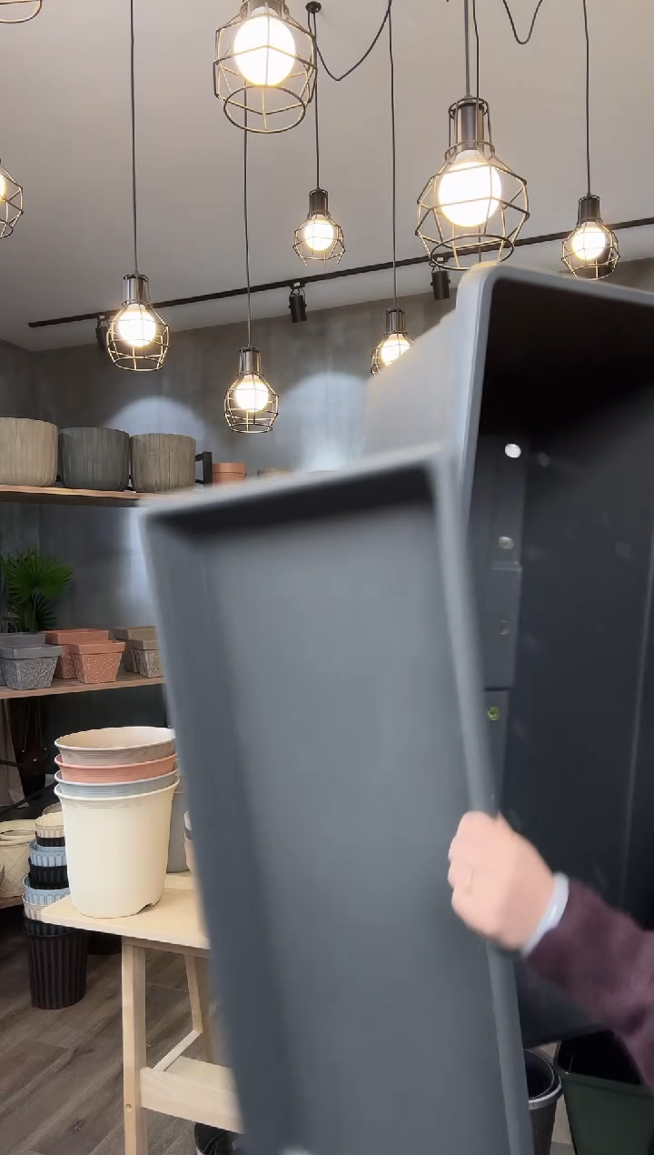 【闪购商品】塑料艾拉80长槽深空灰4只装带托