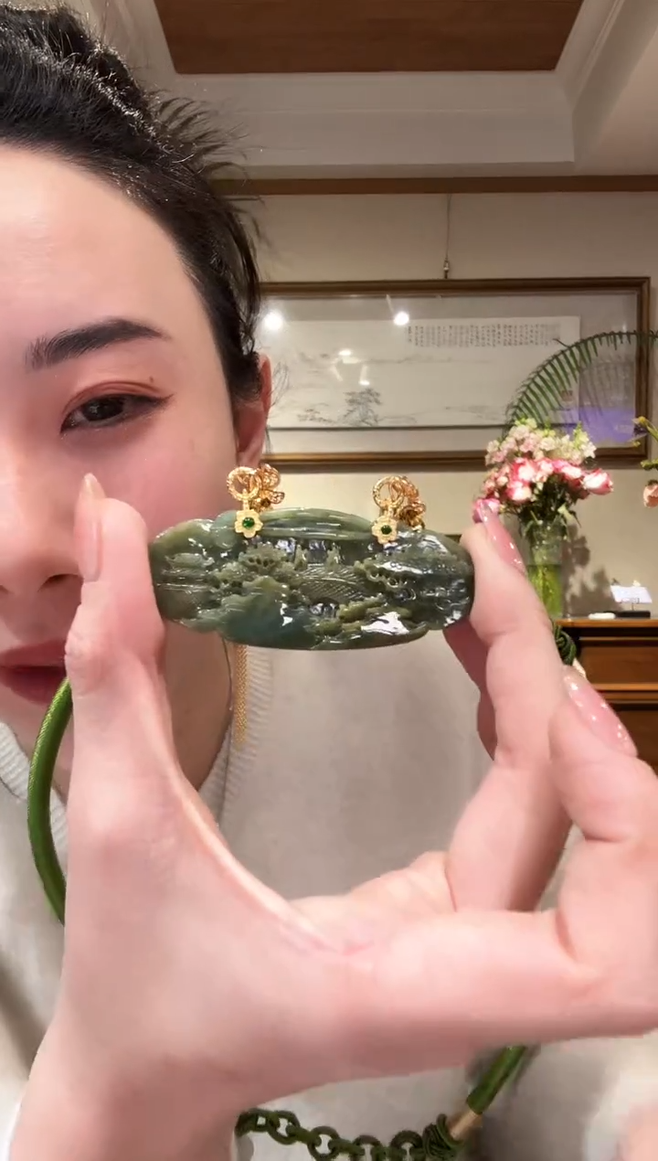 【闪购商品】翡翠颈饰未镶嵌国风