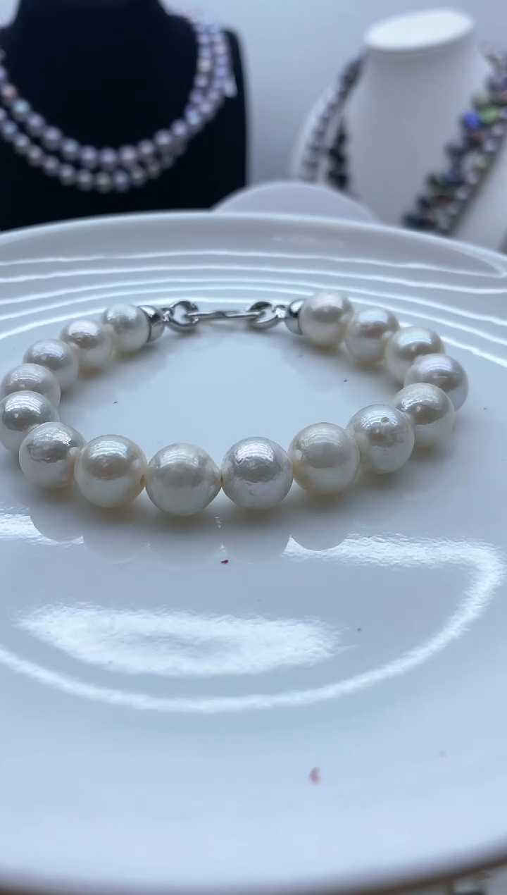 【闪购商品】淡水珍珠颈饰钛钢93