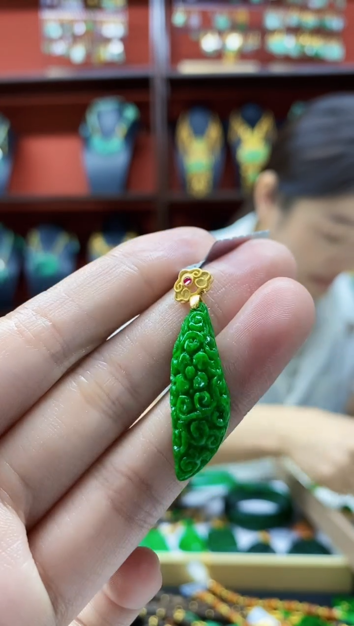 颈饰未镶嵌翡翠翡翠吊坠