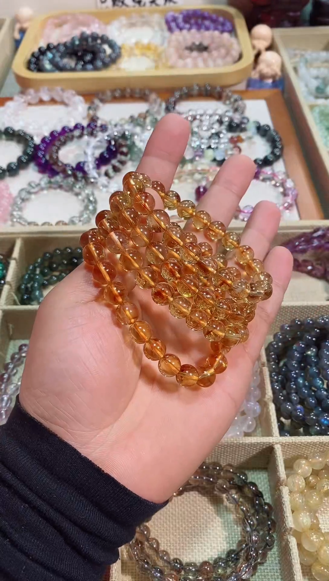 【闪购商品】黄晶手链未镶嵌黄塔晶9M+ (多样性发其一）