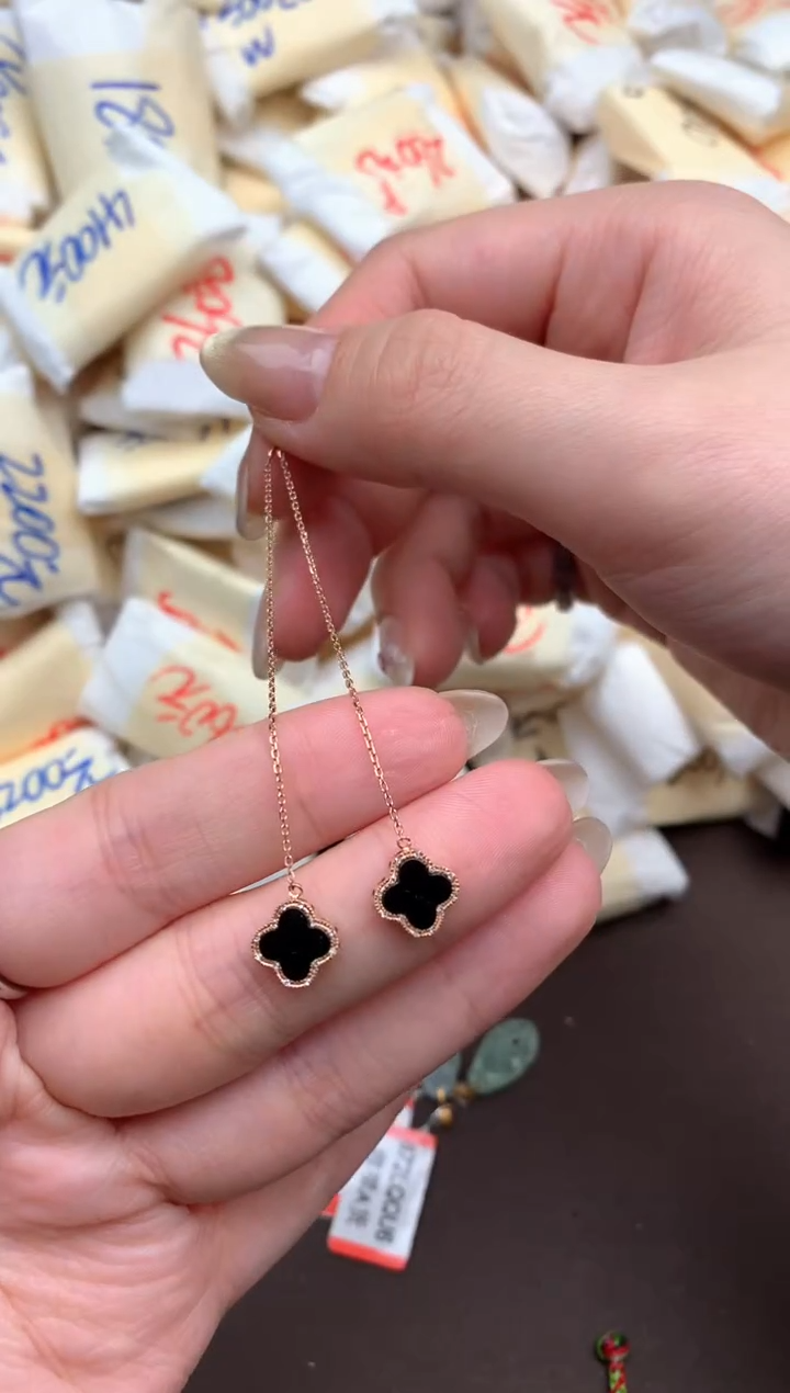 【闪购商品】翡翠挂件18K金镶嵌一耳线