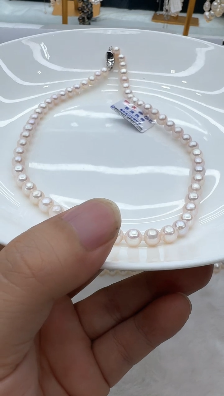 【闪购商品】淡水珍珠颈饰银S925镶嵌清货