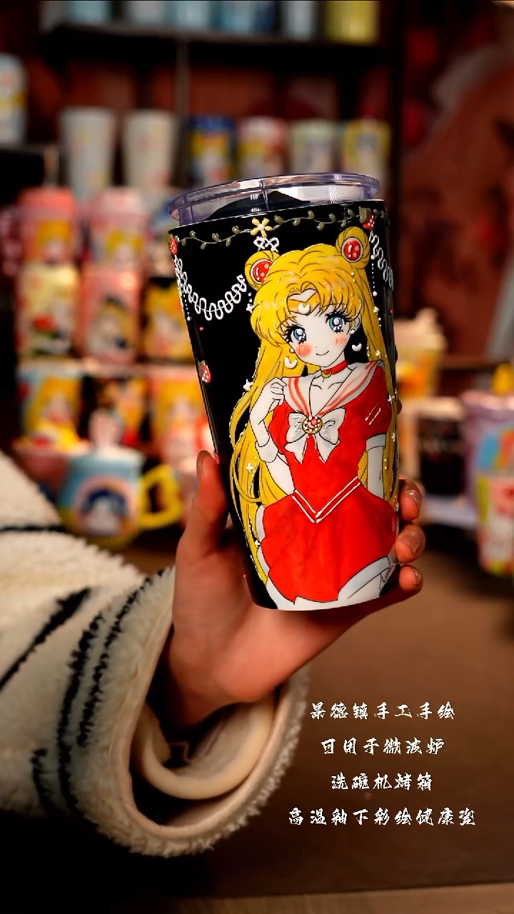 景德镇陶瓷手工手绘杯杯