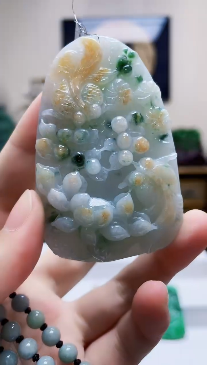 未镶嵌定制翡翠吊坠196