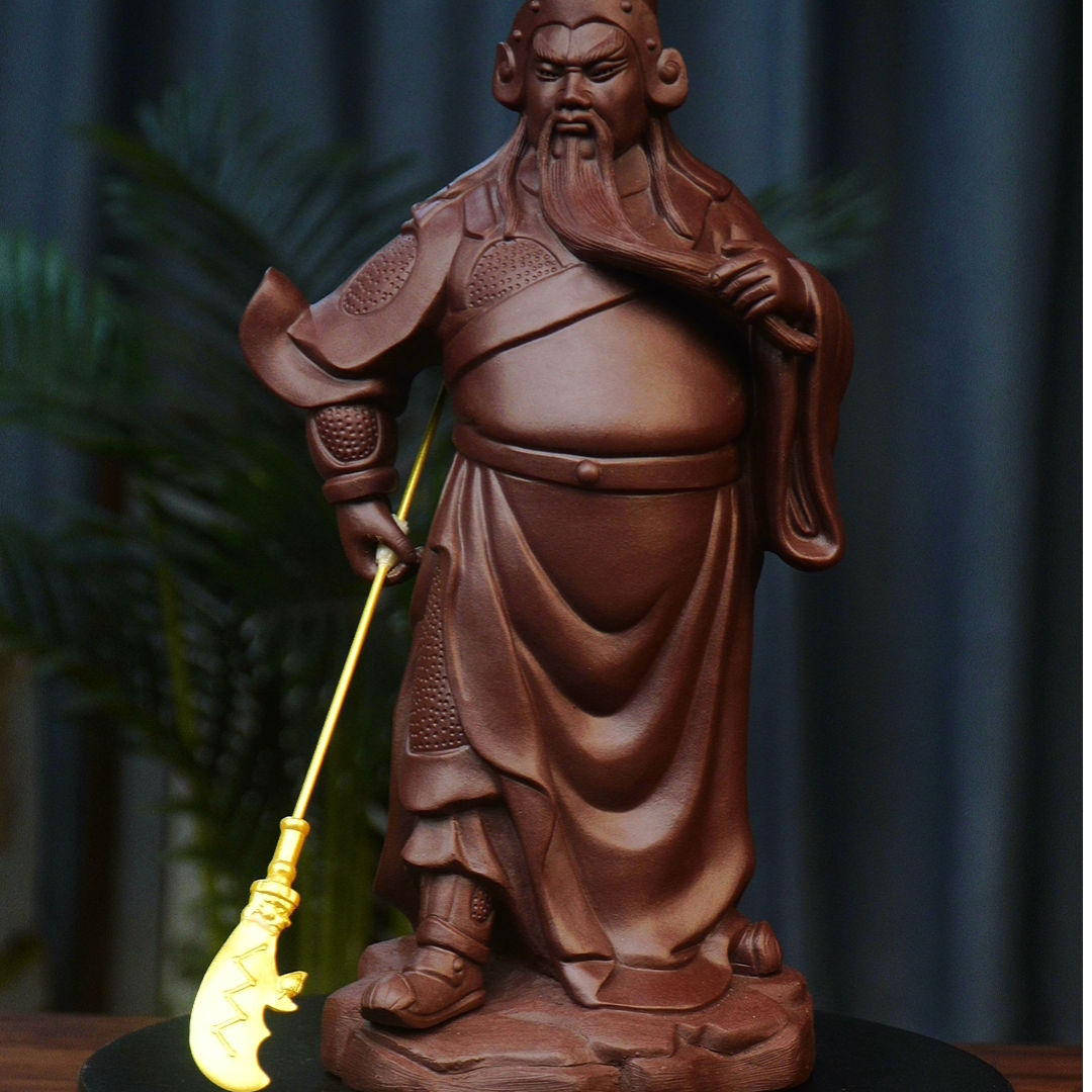 关公   宜兴摆件