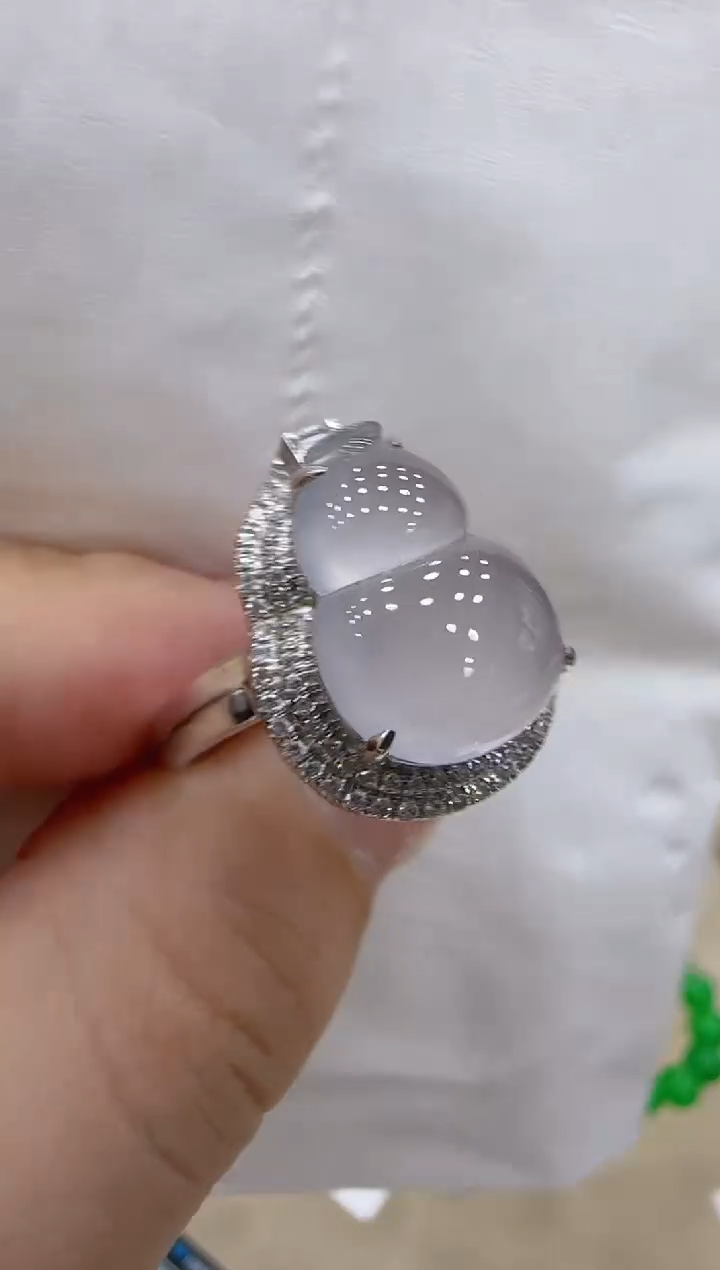 【闪购商品】翡翠戒指18K金镶嵌团购多样性发一件