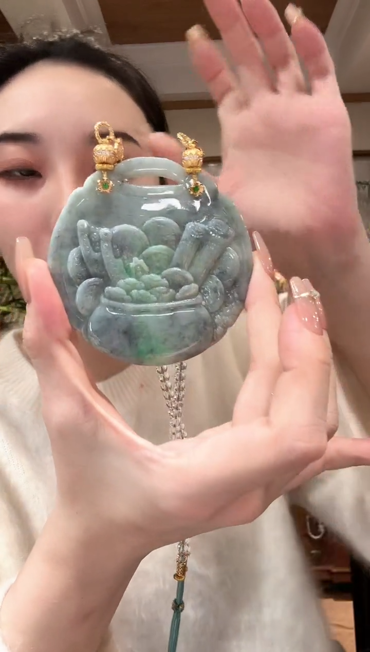 【闪购商品】翡翠颈饰未镶嵌国风