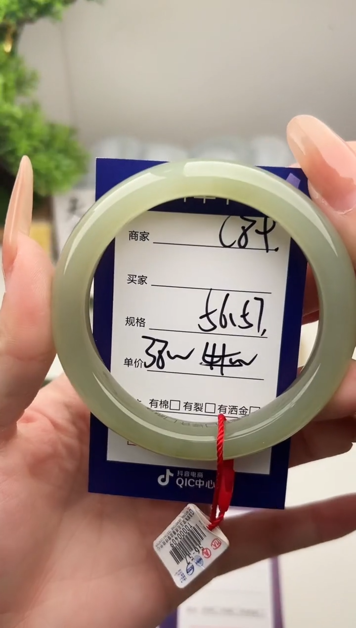 未镶嵌手镯和田玉微色差C89