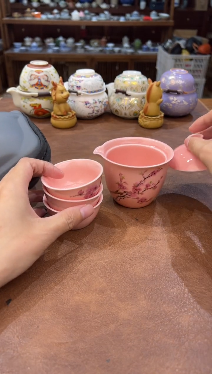 真的很便宜会开片的旅行茶具