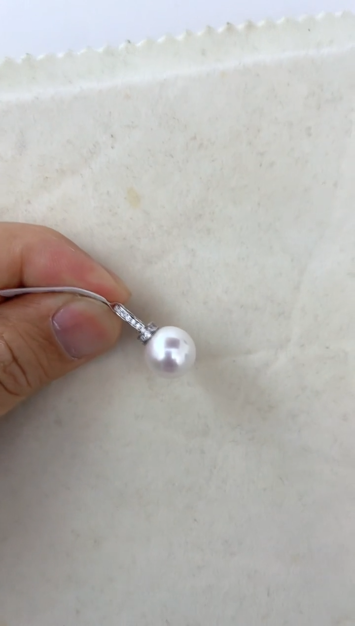 【闪购商品】淡水珍珠颈饰银S925镶嵌吊坠