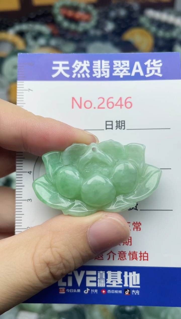 未镶嵌挂件翡翠2646.......