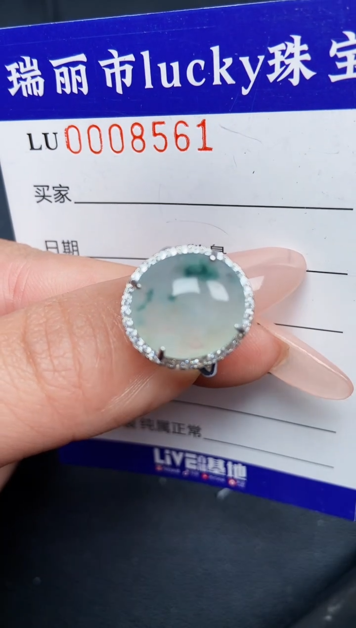 【闪购商品】翡翠颈饰银S925镶嵌8561