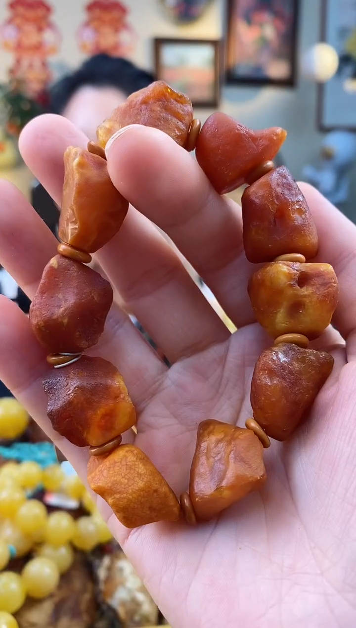 【闪购商品】琥珀手串未镶嵌手串