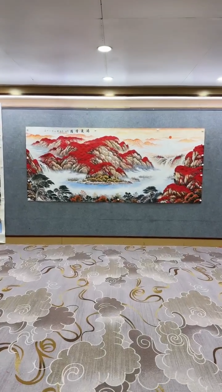 绘画Y-刘雪红-大丈二-山水画