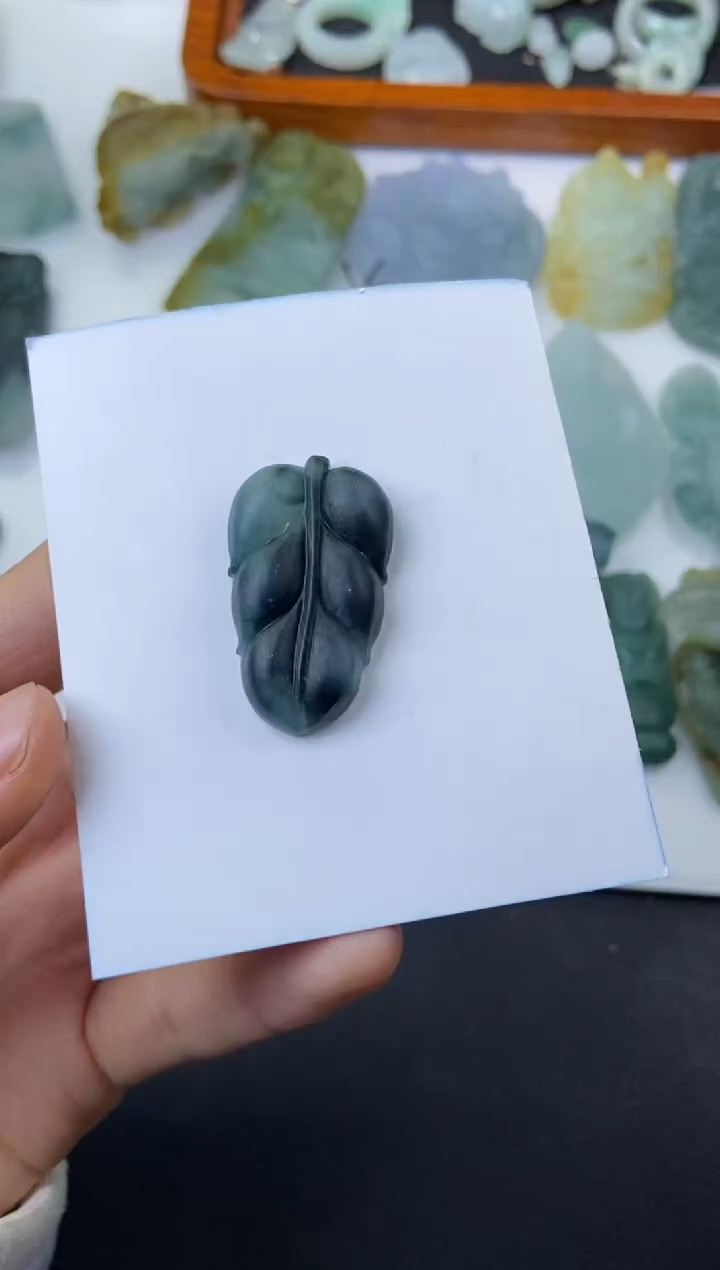 【闪购商品】定制翡翠未镶嵌叶子