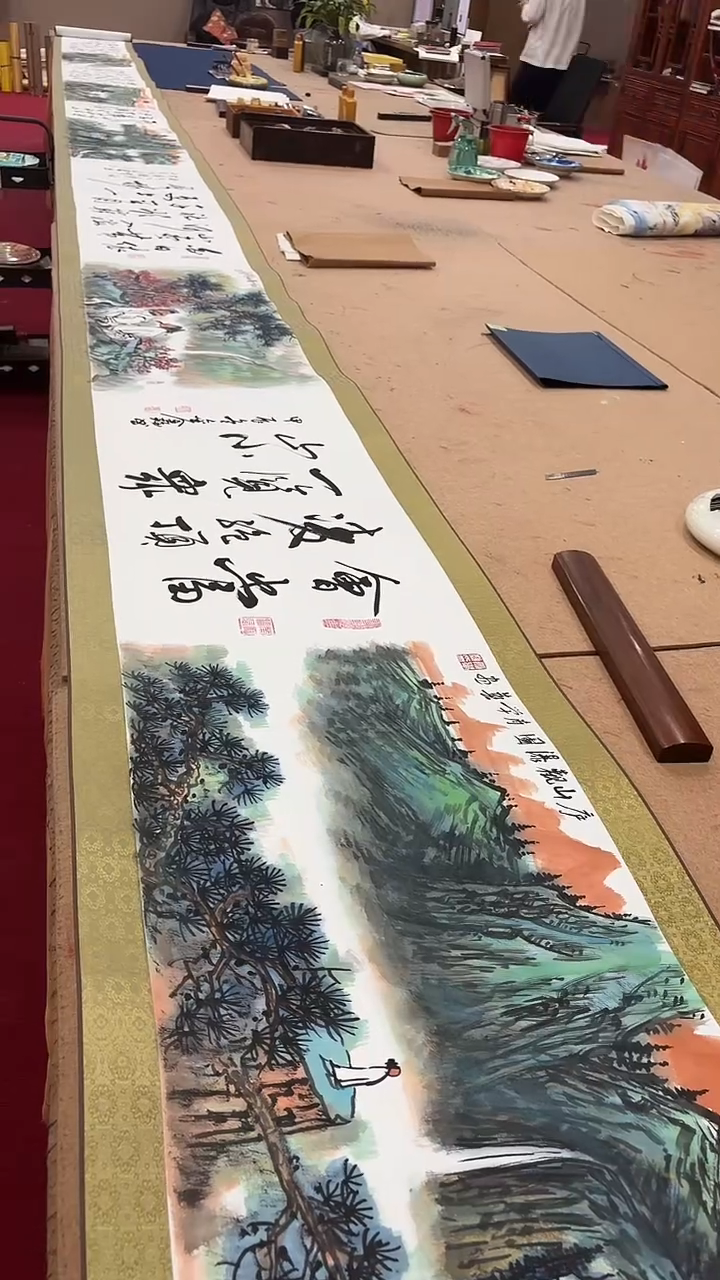 【闪购商品】书法蒙 巴金鑫 肖学艺 合作误删十米长卷证书