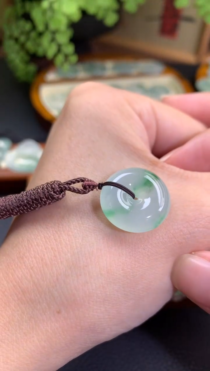 【闪购商品】翡翠吊坠(不含链)未镶嵌平安扣19.6-6.5mm