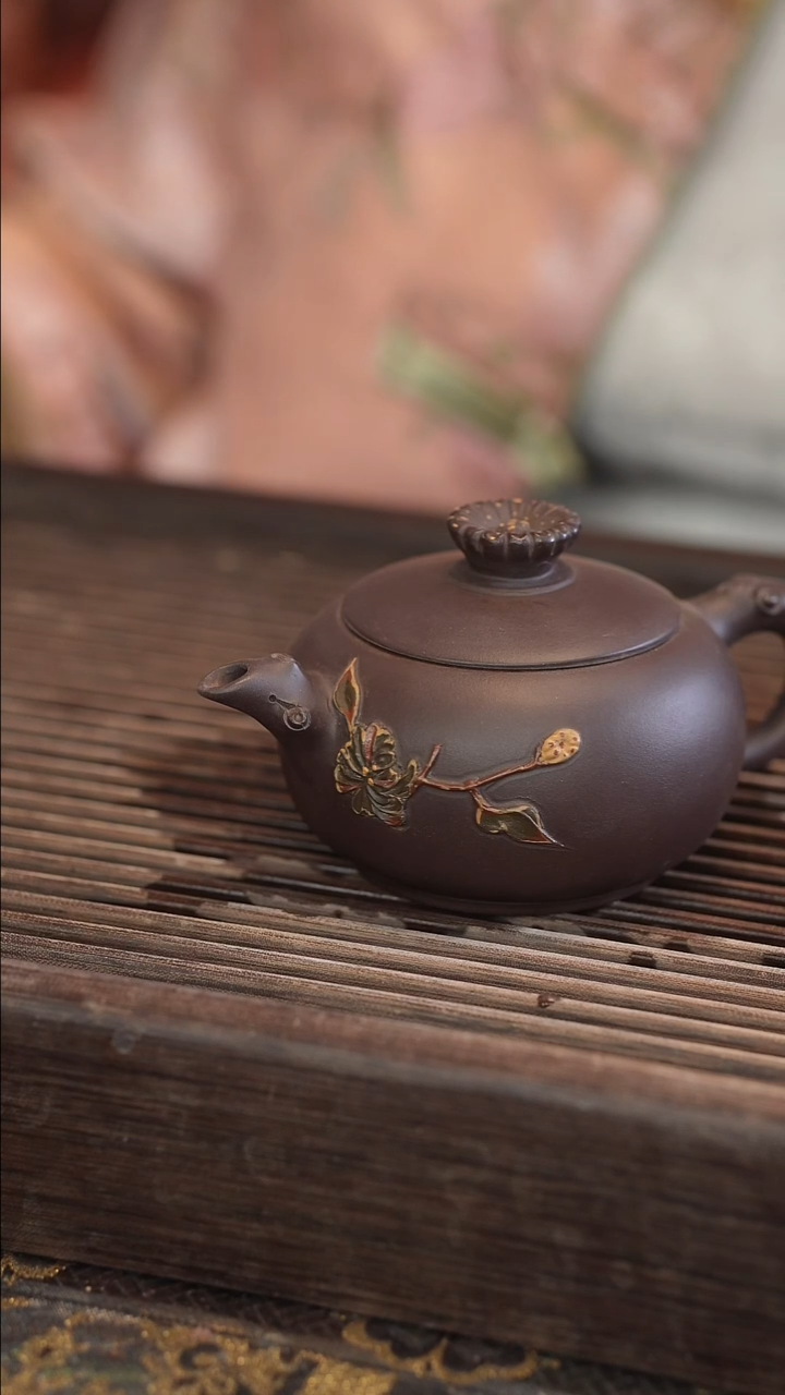 茶壶紫砂原矿手工制作【宽口】