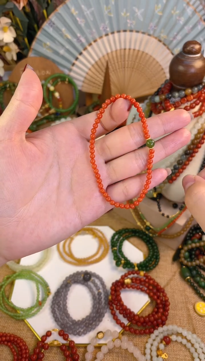 【闪购商品】南红玛瑙手串未镶嵌南红