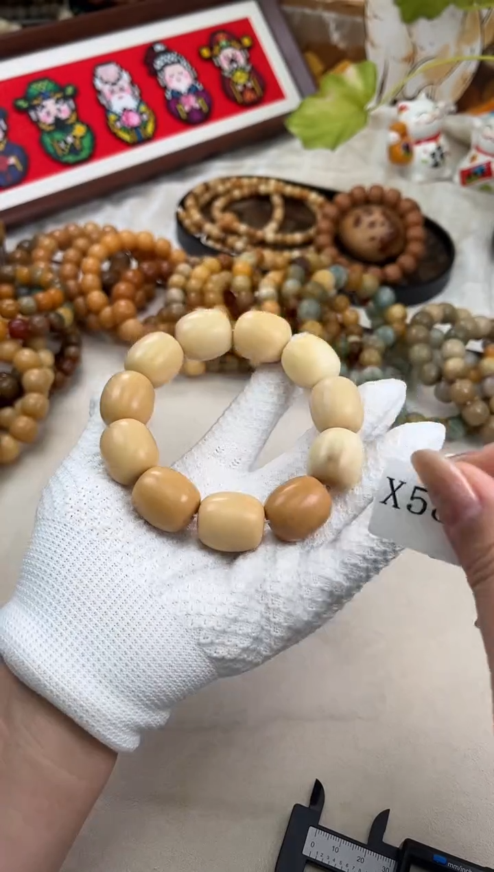 手串菩提根/象牙果x585 卡24.6 瑕疵