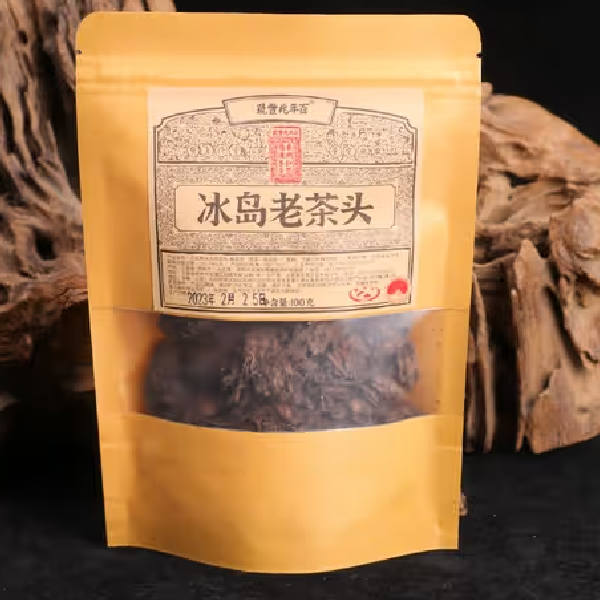 【香甜醇滑 】木箱发酵7年老料《冰岛老茶头》普洱熟茶散茶100g袋装