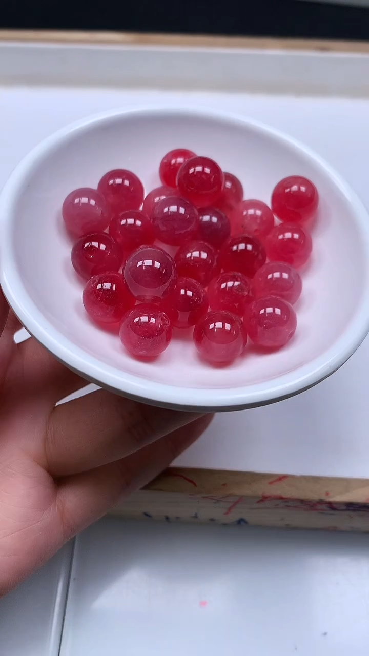 未镶嵌散珠玛瑙/玉髓熙**心B112 桃花 玉12mm8颗9.9元