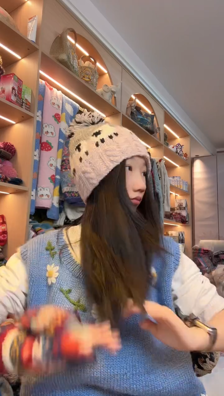 羊毛百羊毛浅粉色小羊单球