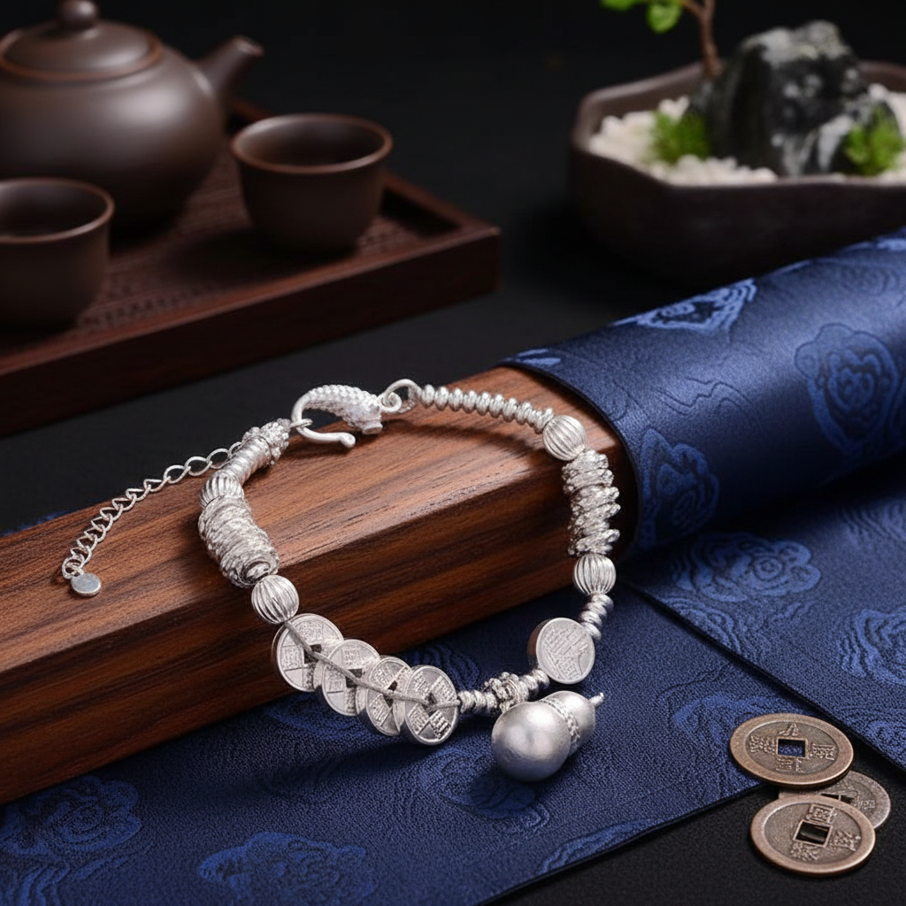 999.9五福葫芦五帝钱