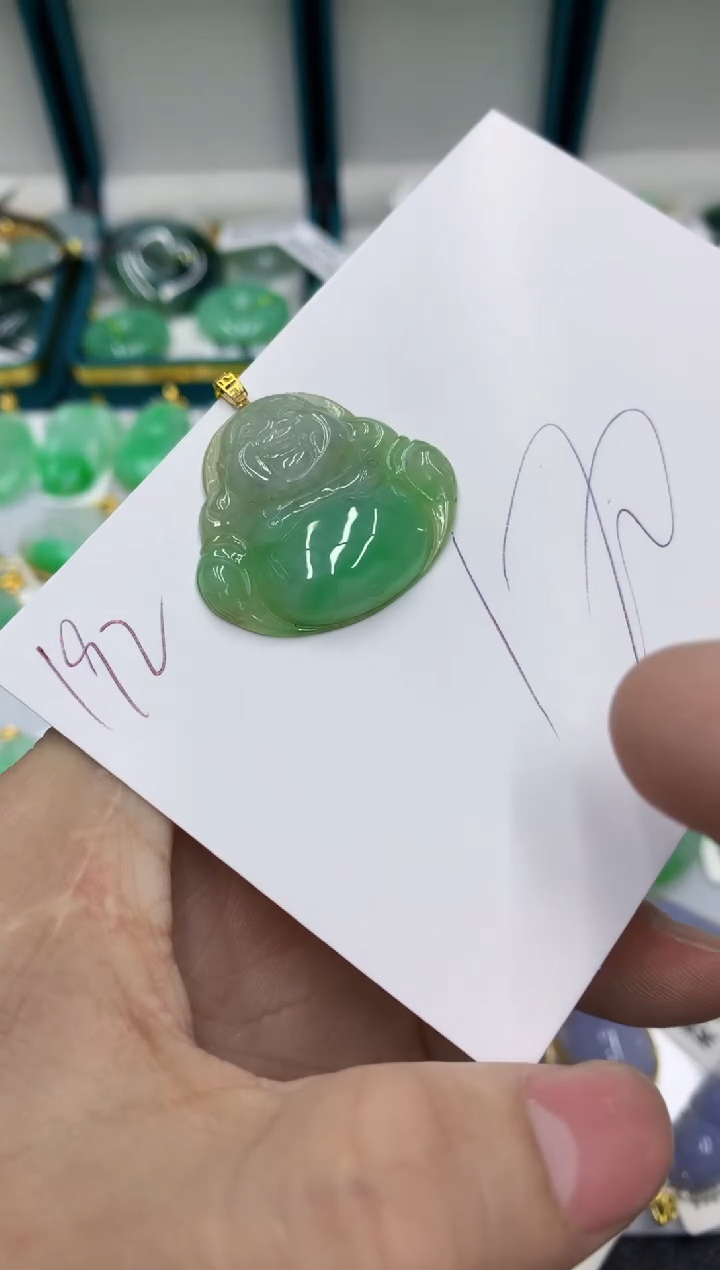 【闪购商品】翡翠颈饰18K金镶嵌号链接11111