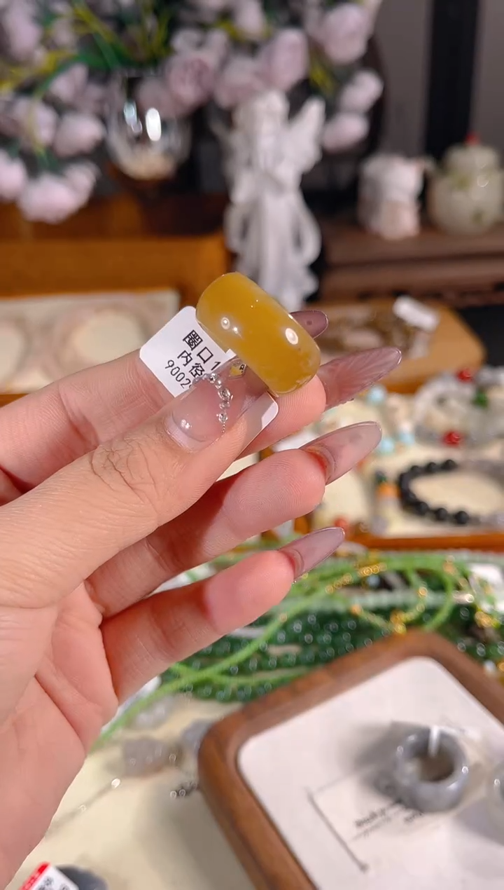 未镶嵌戒指和田玉14多样性发其一孤品默认微瑕