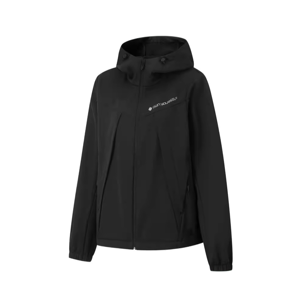 李宁女子健身系列时尚宽松防风加绒保暖休闲外套 AFDUB94