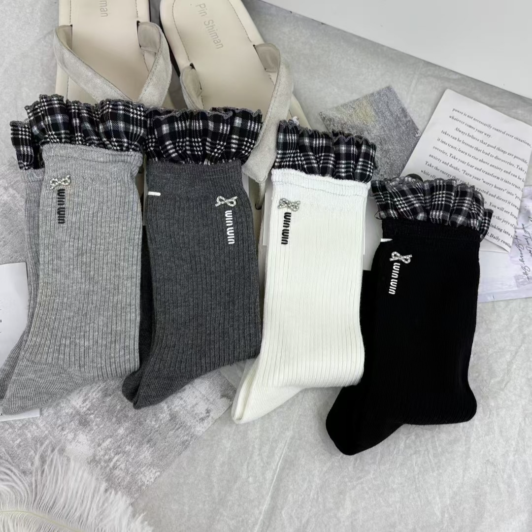 【浮力高货】直播间选款下单链接、堆堆袜、潮袜、饰品袜、韩系、中筒袜、