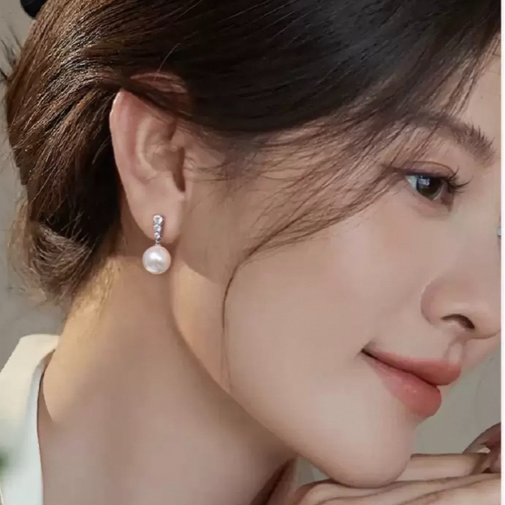 铜合金锆石耳饰 阿1293时尚耳饰