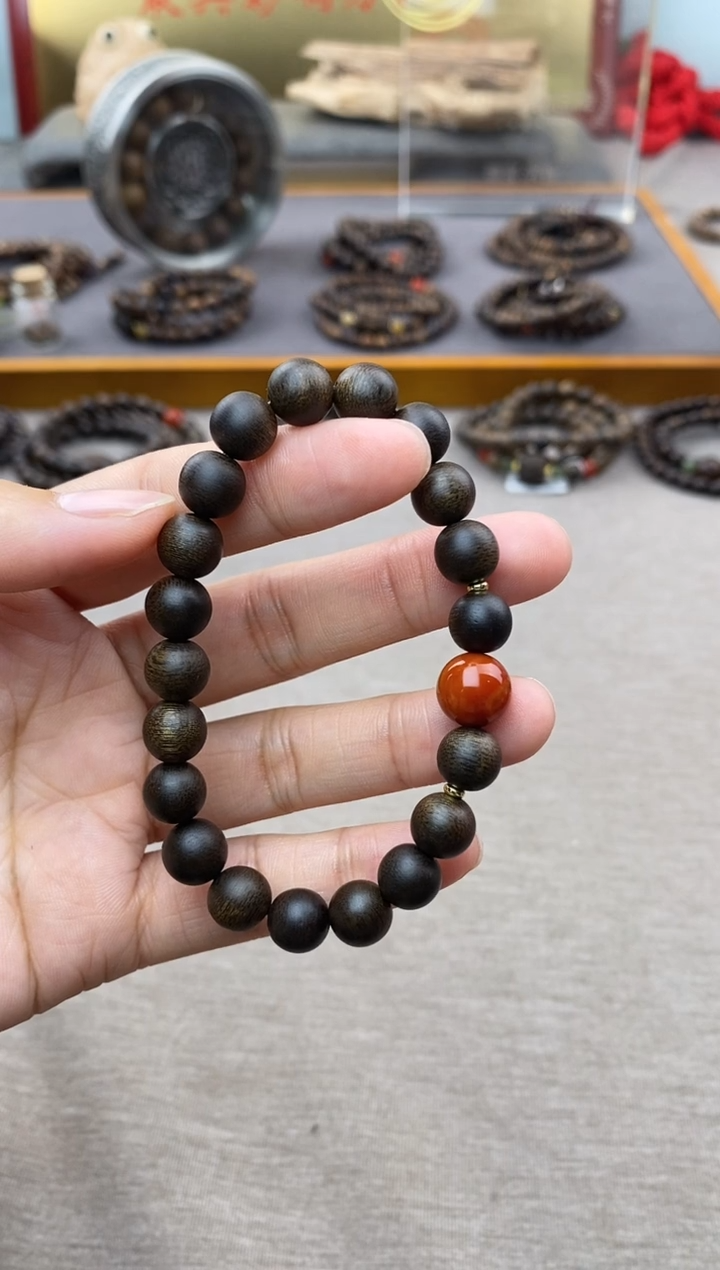 【闪购商品】沉香手串单圈越南芽庄白棋楠0.8 沉水