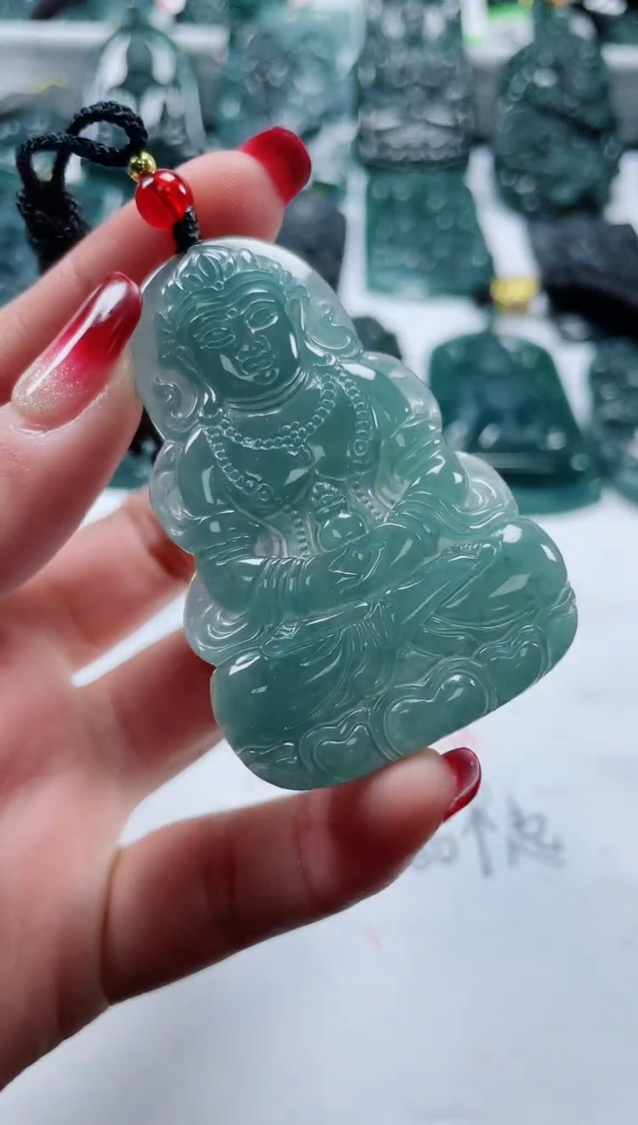 【闪购商品】翡翠颈饰未镶嵌多样性发货一件发货-度母观音