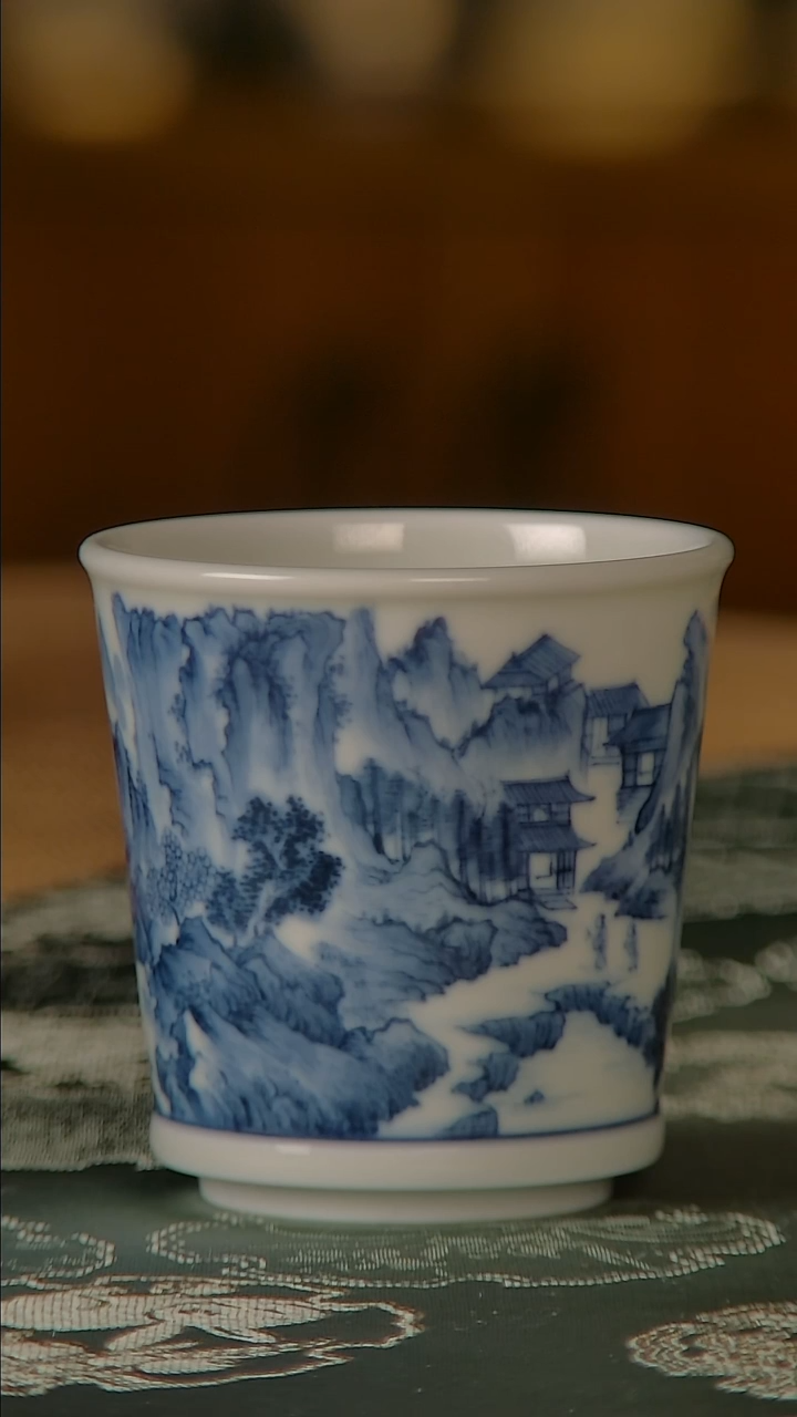 【闪购商品】景德镇莹焰堂山水陶瓷主人杯