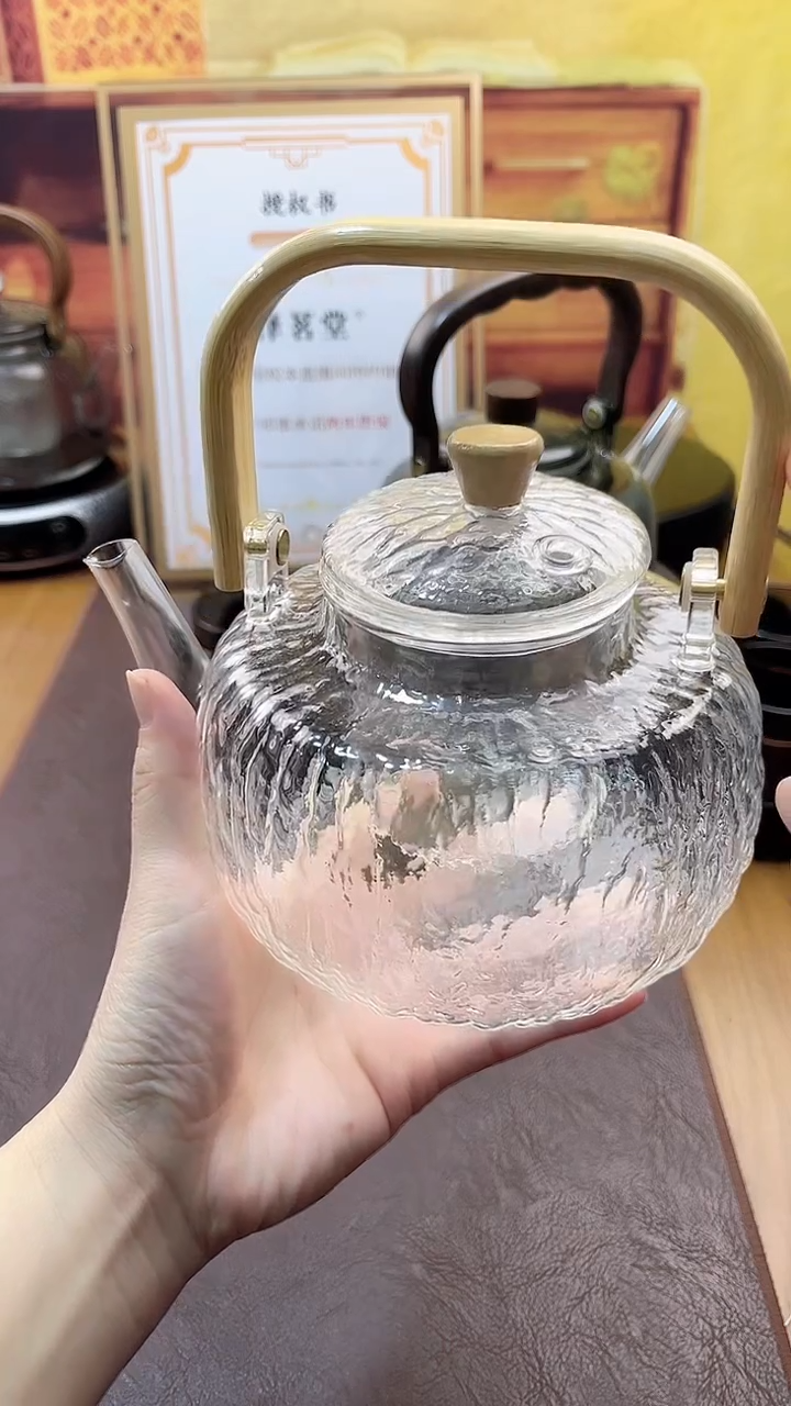 壶1000毫升锤纹提梁壶