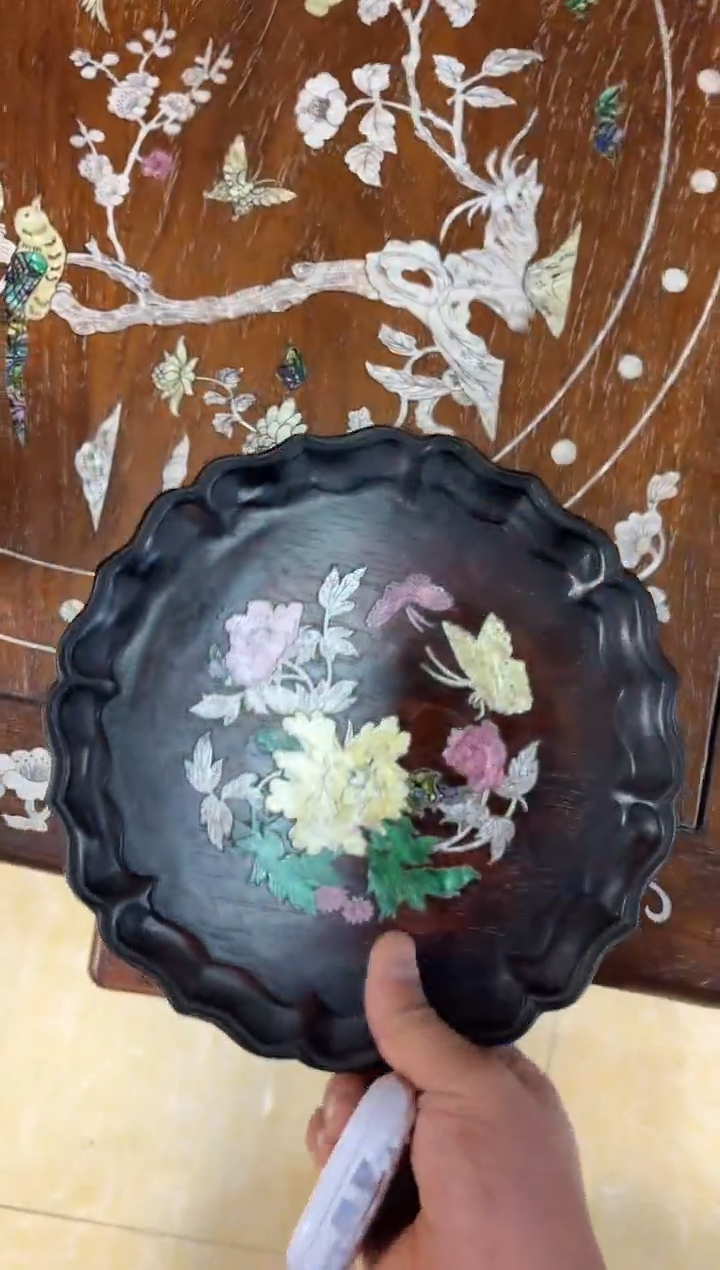 木木紫檀圆盘螺钿