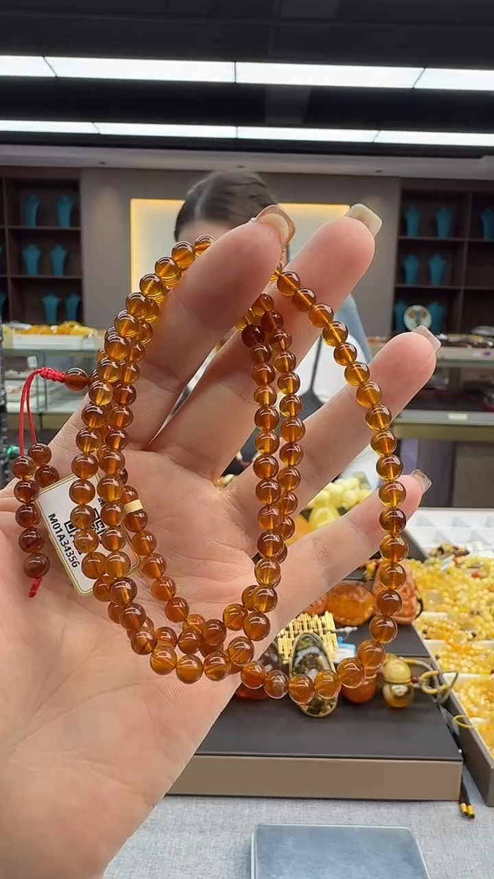 琥珀颈饰未镶嵌42秒拍号 假一罚三 