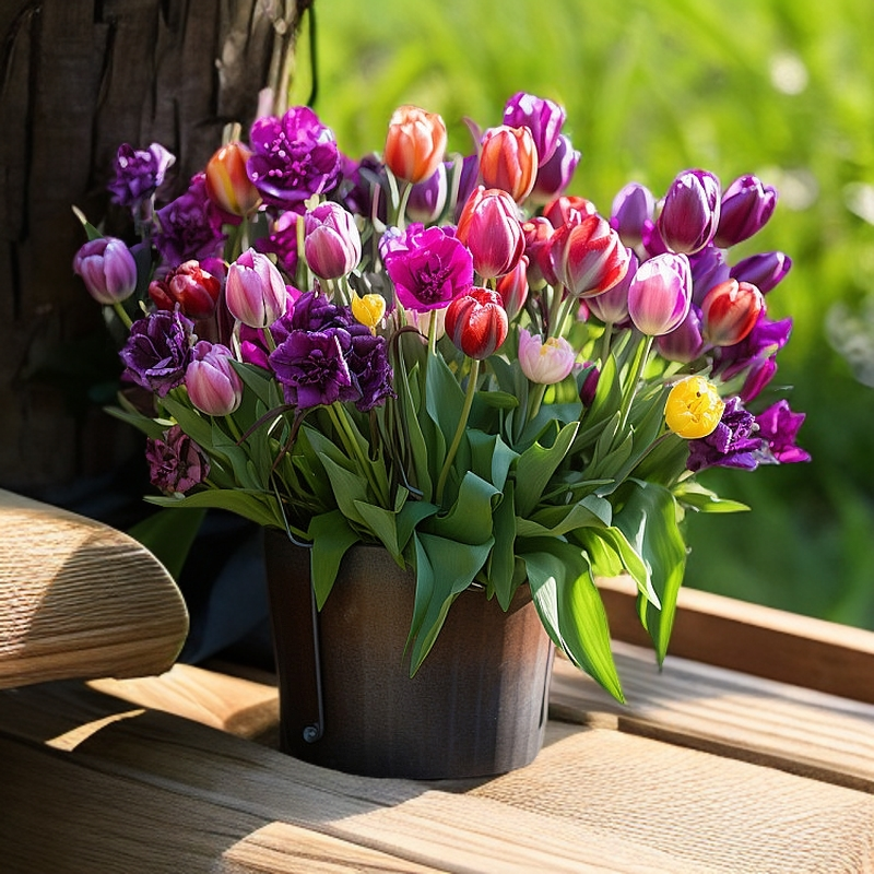 郁金香种球批发大球观花桌面室内室外盆栽庭院土培水培四季开花卉