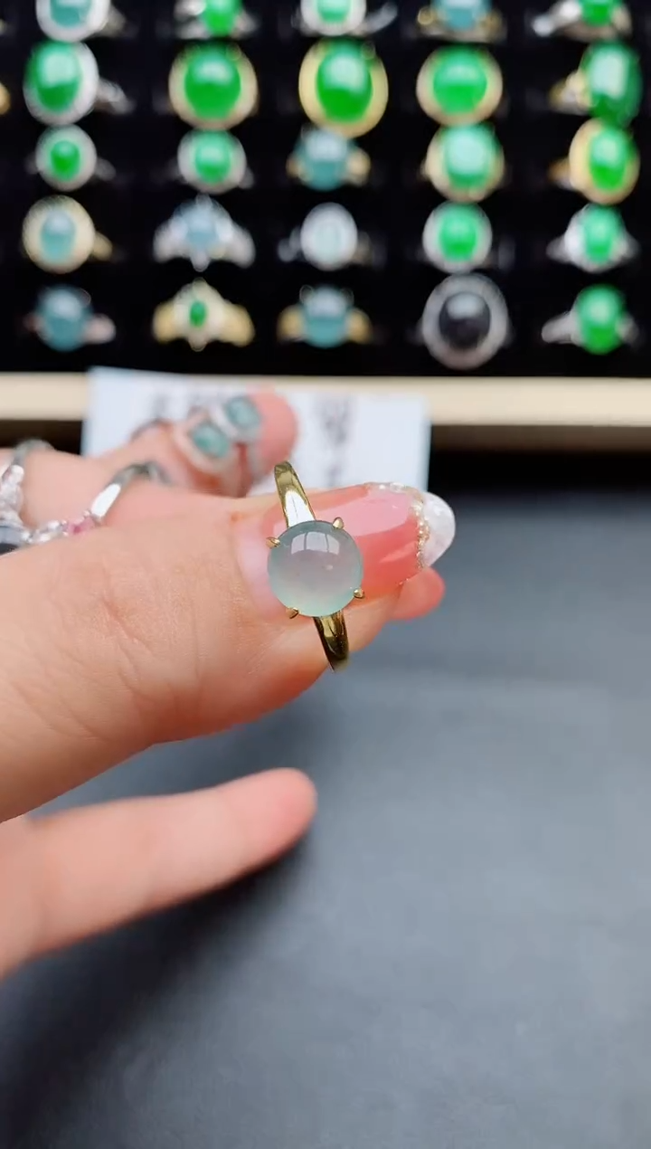 【闪购商品】翡翠戒指银S925镶嵌50805