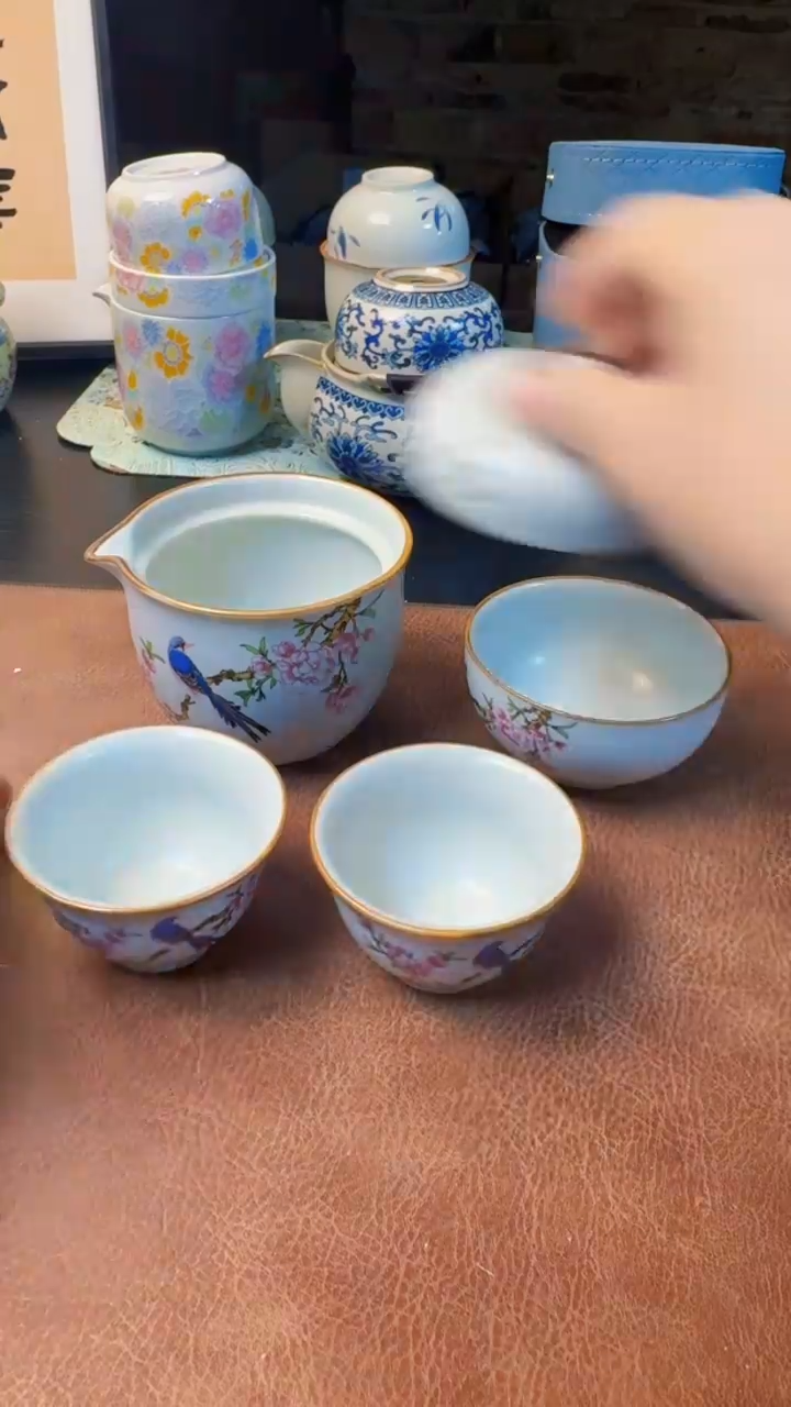 【闪购商品】杯德化白瓷，快客茶具