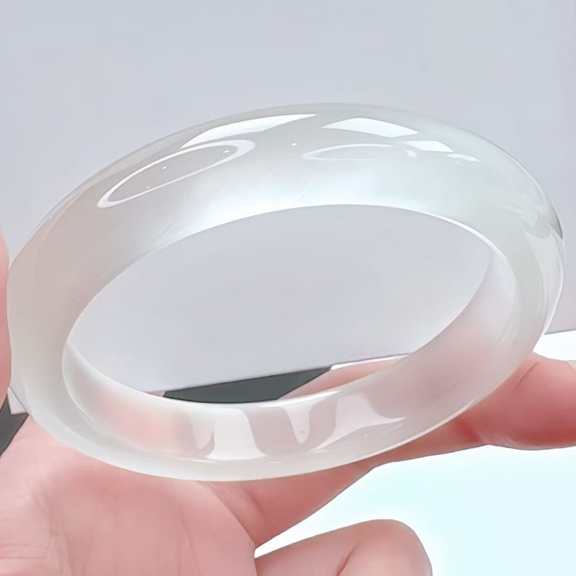 手镯 白月光 冰透简约显白 57圈口