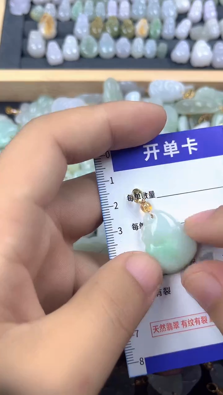 颈饰未镶嵌翡翠天然A货翡翠