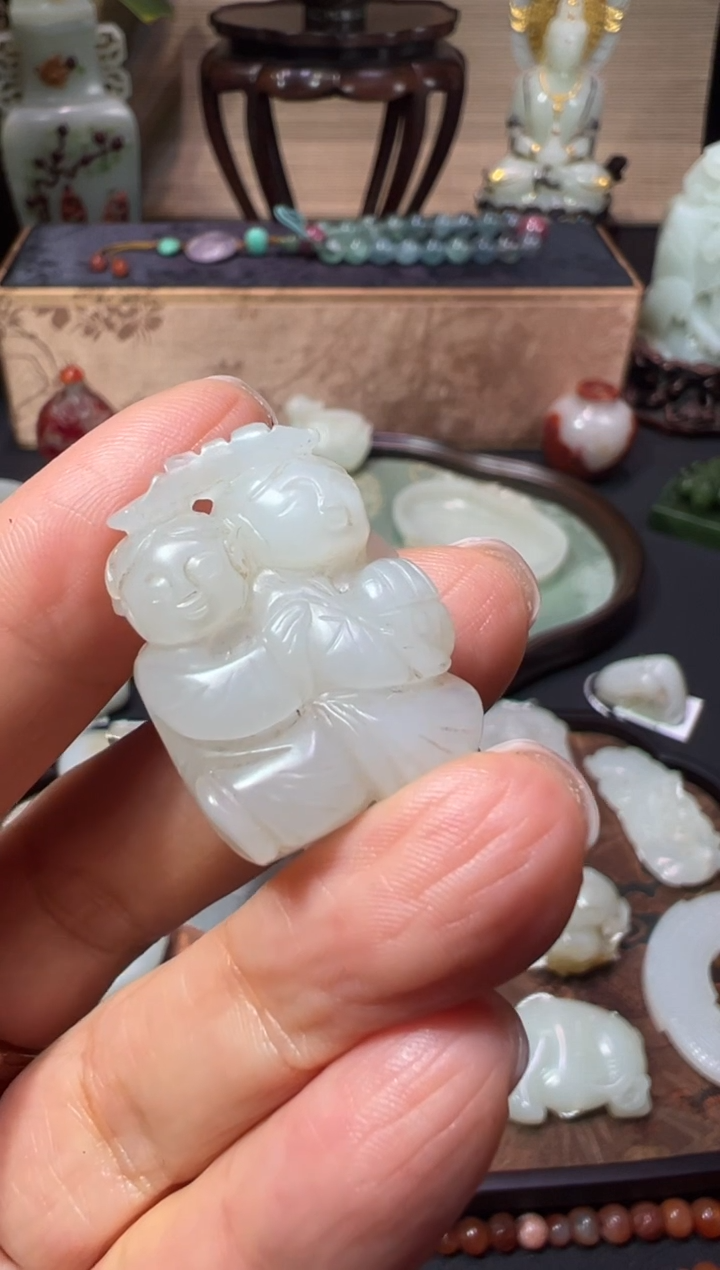 【闪购商品】和田玉XHM-289 和合二仙