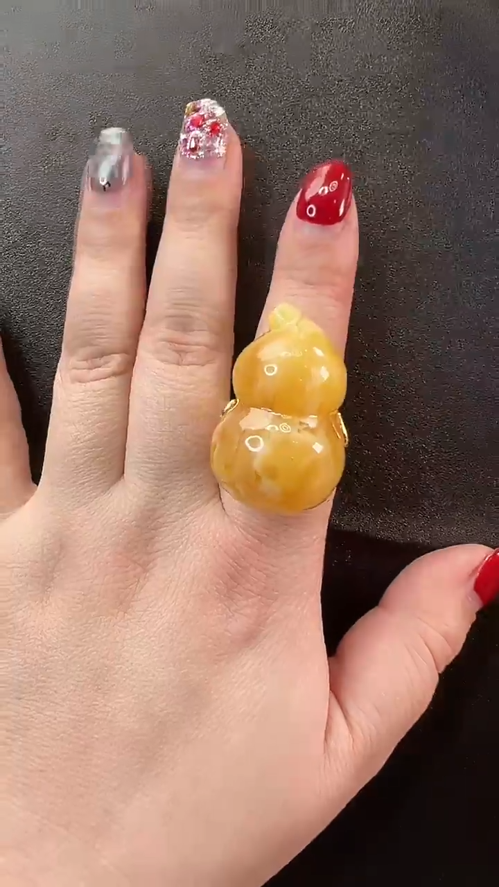 【闪购商品】琥珀戒指未镶嵌戒指